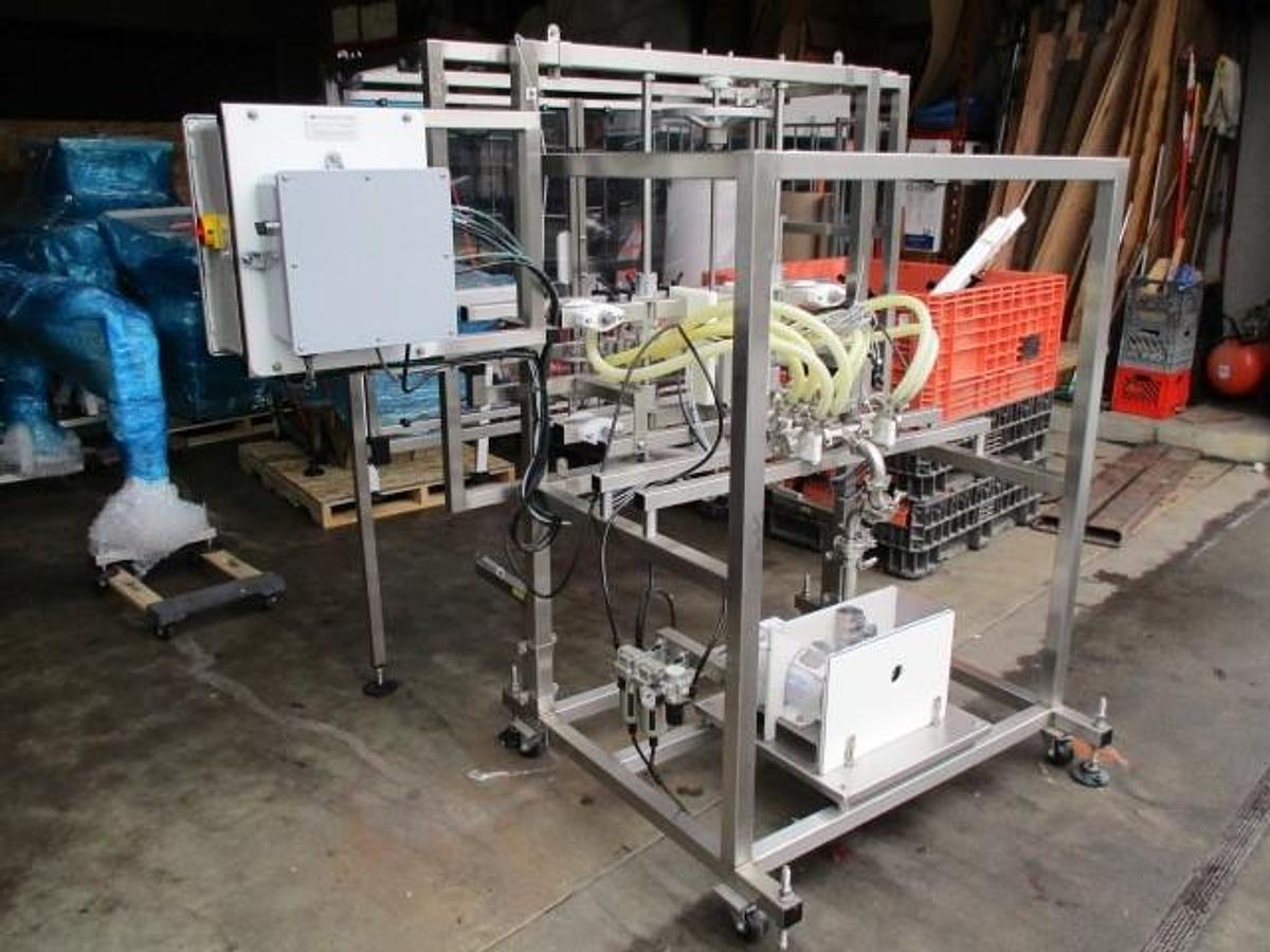 Used Inline Filling Systems Overflow Filling Line, with Capper