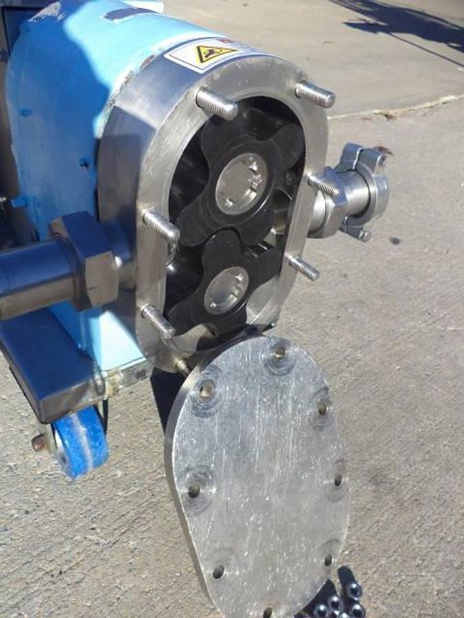 Used Tri-Clover PR60 2 In. X 2 In. Positive Displacement Pump, Variable Speed