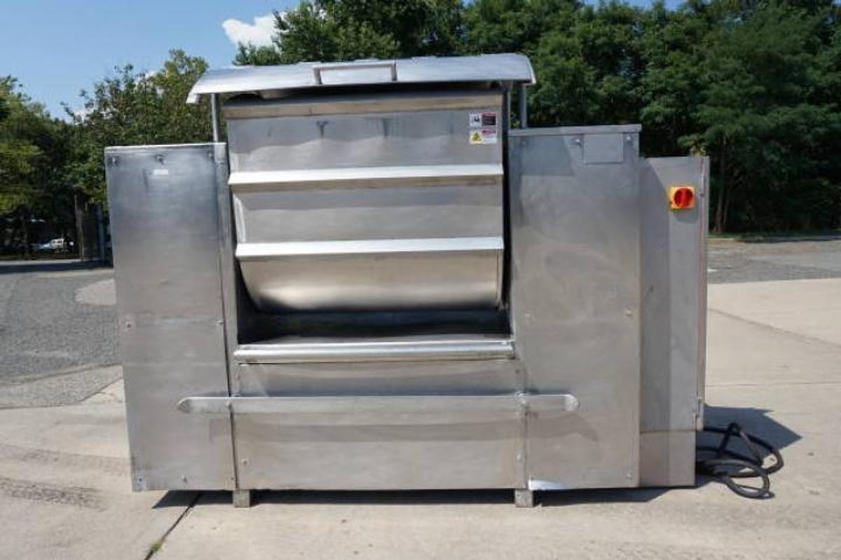 Used Equamex Stainless Sigma Arm Mixer, Tilt Discharge