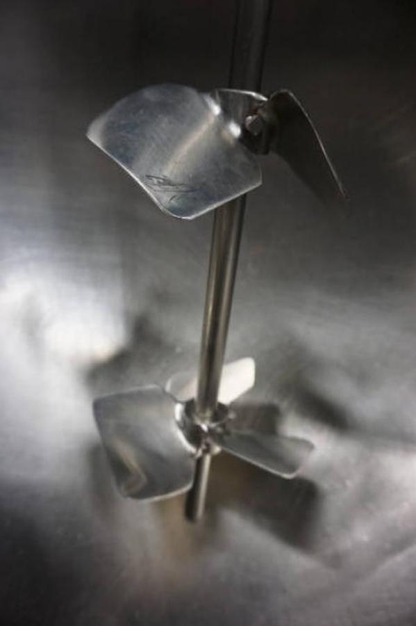 Used Lightnin Air Operated Clamp On Mixer, SS Shaft