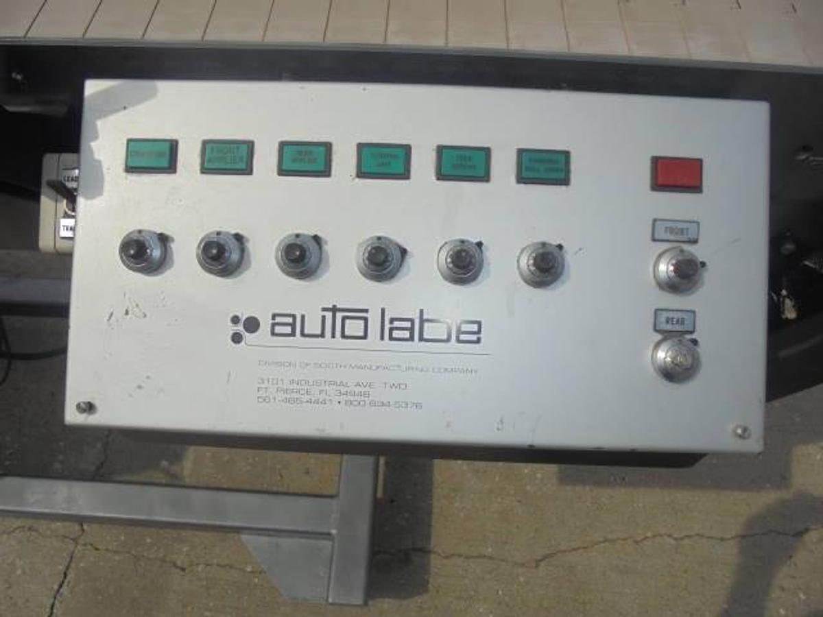 Used Autolabe Front and Back Pressure Sensitive Labeler
