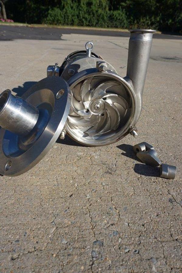 Used Ampco 3 In. X 2 In. Stainless Steel Centrifugal Pump, 5 HP