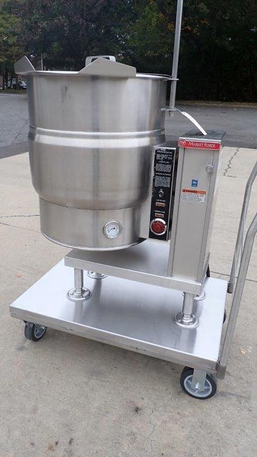 Used Market Forge 20 Gallon SS Self Contained Electric Tilt Kettle
