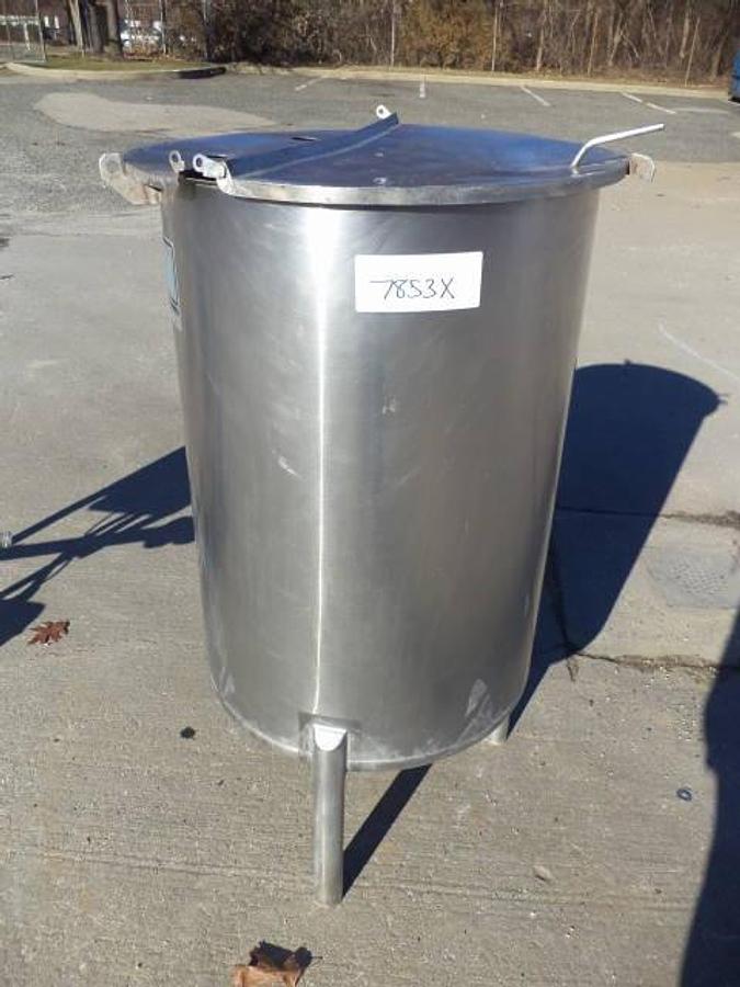 Used 60 Gallon Cherry Burrell Stainless Steel Vertical Tank With Lid