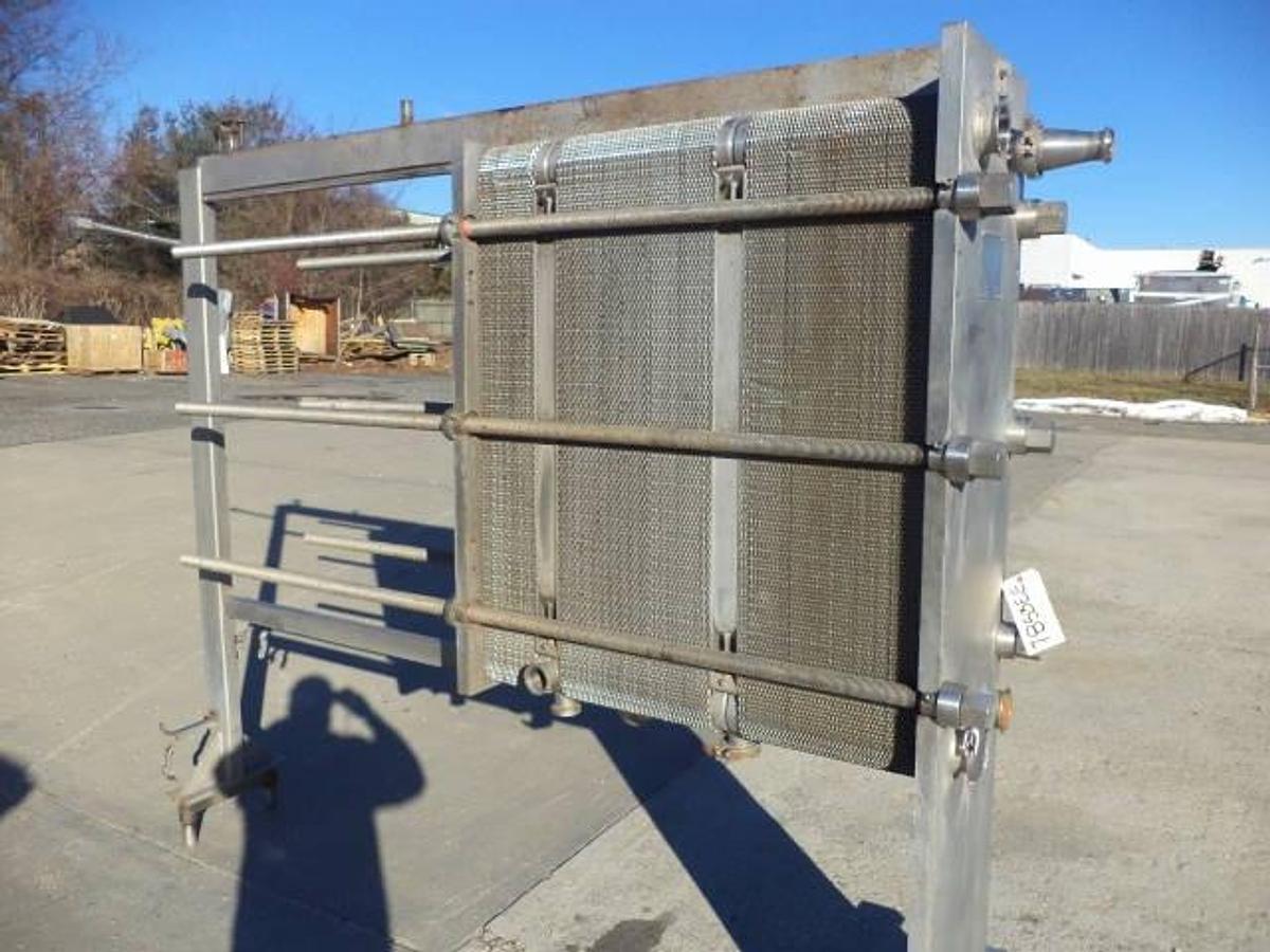 Used Cherry Burrell 214 Plate All Stainless Steel Heat Exchanger