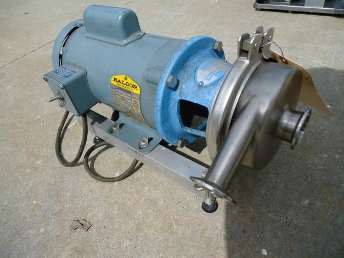 Used Thomsen 1-1/2 In. Stainless Steel Sanitary Centrifugal Pump, Single Phase
