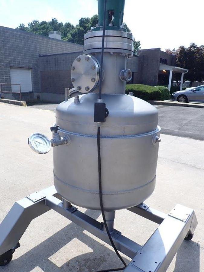 Used 100 Gallon Theo Walter Copperworks Stainless Steel Agitated Reactor, Vacuum