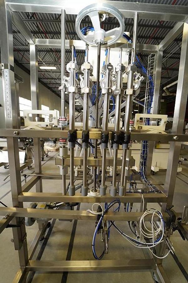 Used Inline Filling Systems SS Pneumatic Inline Piston/Gravity Filler