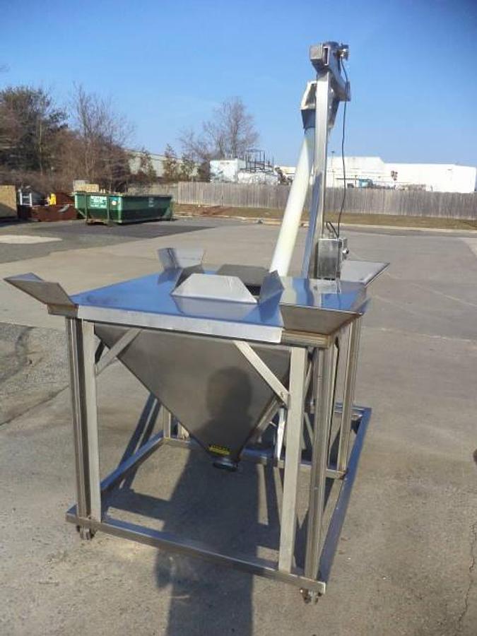 Used Flexicon 4 In. Diameter Stainless Steel Flexible Screw Feeder/Conveyor, Portable-