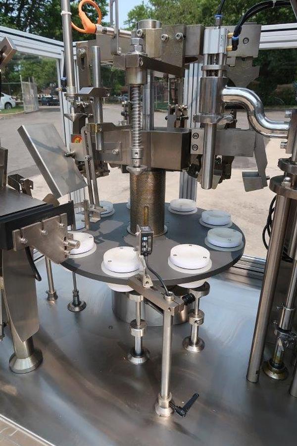 Used Total Packs GMP Metal Tube Filling and Sealing Machine, 50/Minute