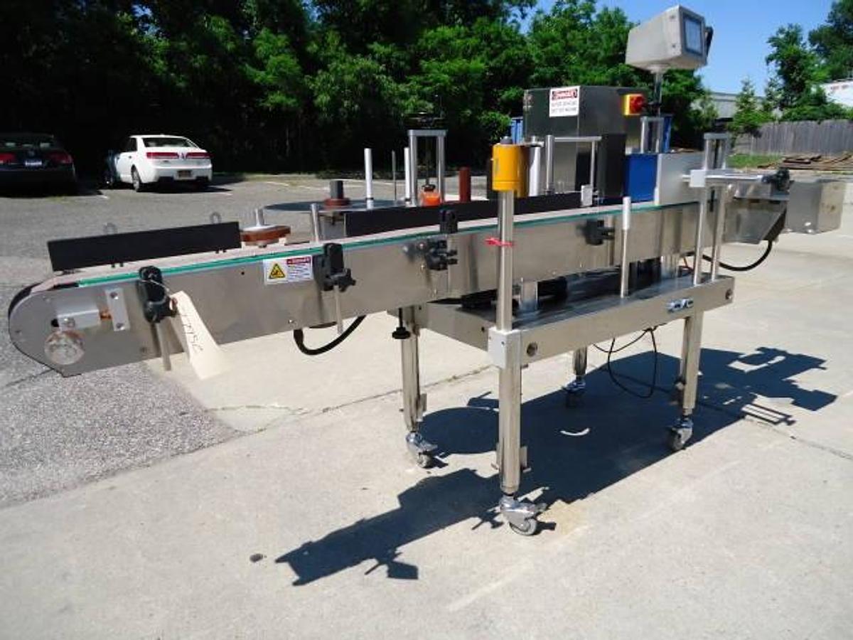 Used Cvc Pressure Sensitive Spot/Wrap Around Labeler, Digital Control Panel