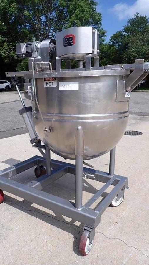 Used 100 Gallon Lee SS Double Motion Kettle, Tilt-Out Agitator