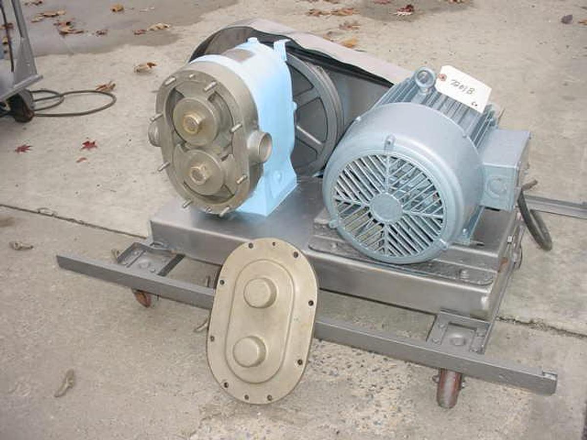 Used Waukesha Size 55 Positive Displacement  Pump, 3 Hp