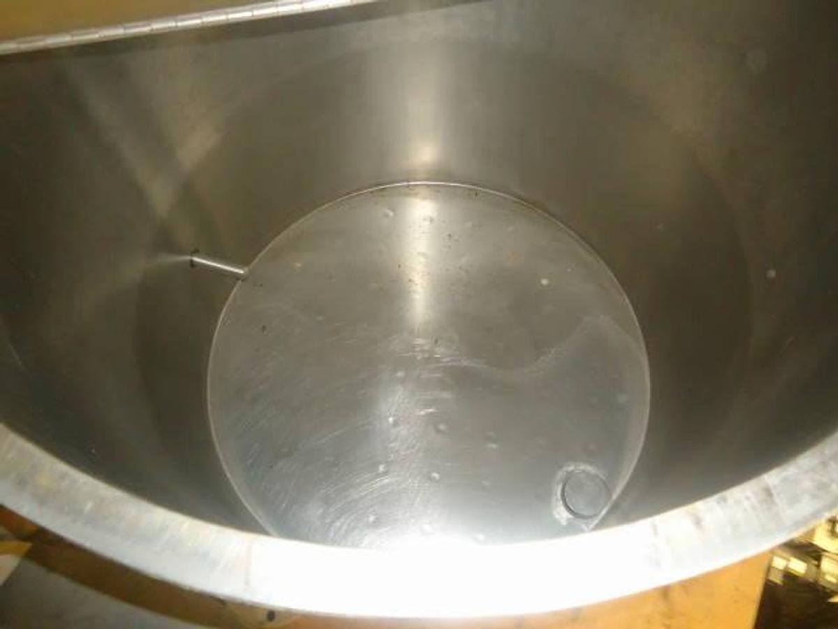 Used 65 Gal. B&g 316 Stainless Steel Jacketed Vertical Mix Tanks