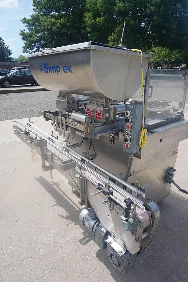 Used Simplex Four Head Automatic Piston Filler