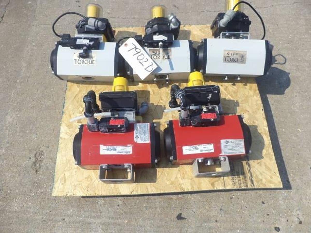 Used Set of five sure torque actuators