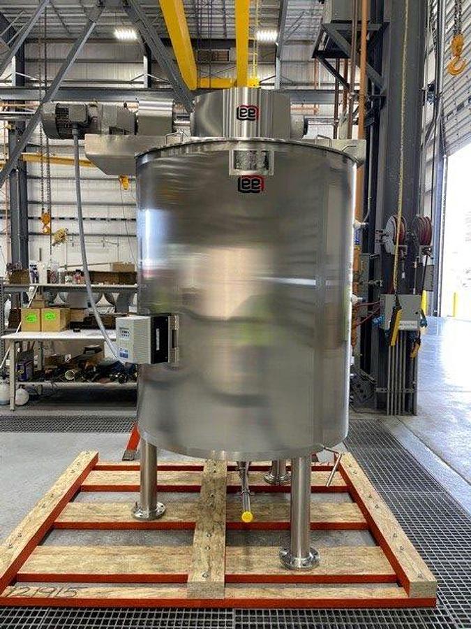 Used 500 Gallon Lee Double Motion Jacketed Tank, 100 PSI