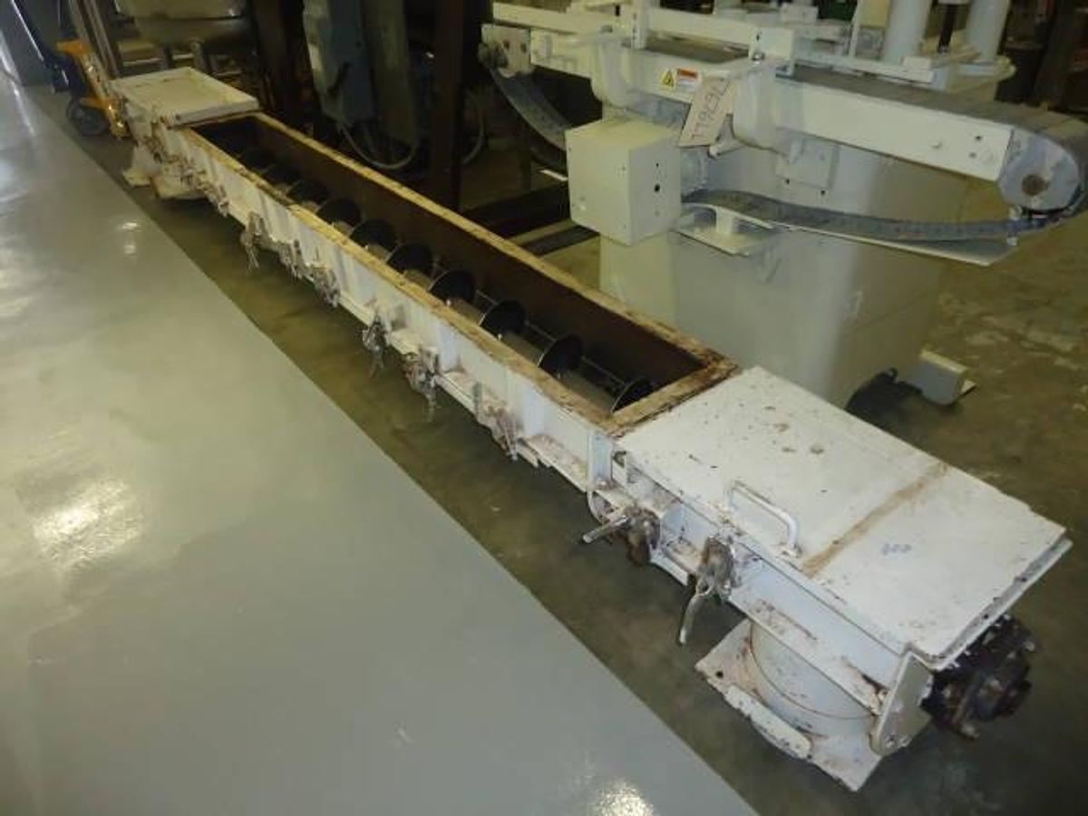 Used 9 Inch Diameter By 13 Foot Long Screw Conveyor