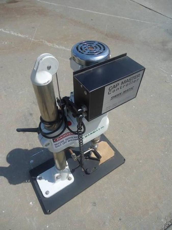 Used Swanmatic C-300 Tabletop Capper, Variable Speed–