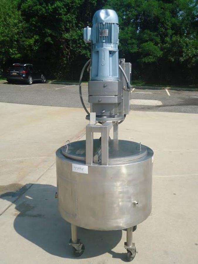 Used 60 Gallon Stainless Jacketed Scrape Surface Mix Tank