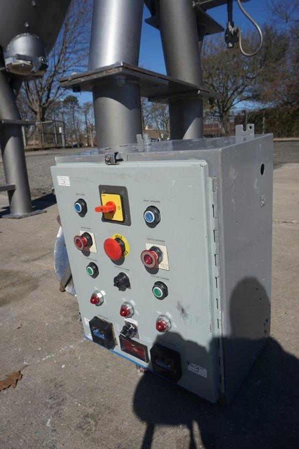 Used 10 Cu. Ft. Patterson Kelley Stainless Jacketed Twin Shell V blender,  Intensifier Bar