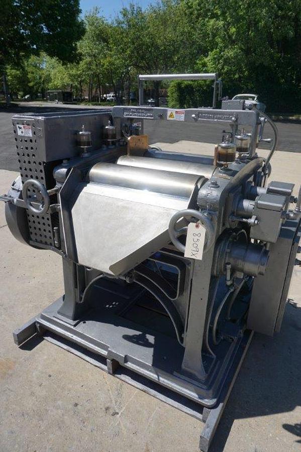 Used Kent 8 In. X 24 In. Three Roll Mill