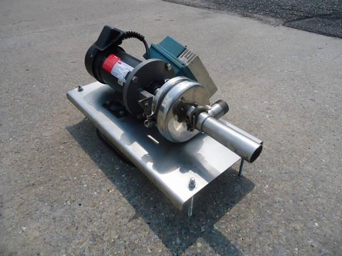 Used 1-1/2 In. X 1-1/2 In. Sanitary Centrifugal Pump, Variable Speed