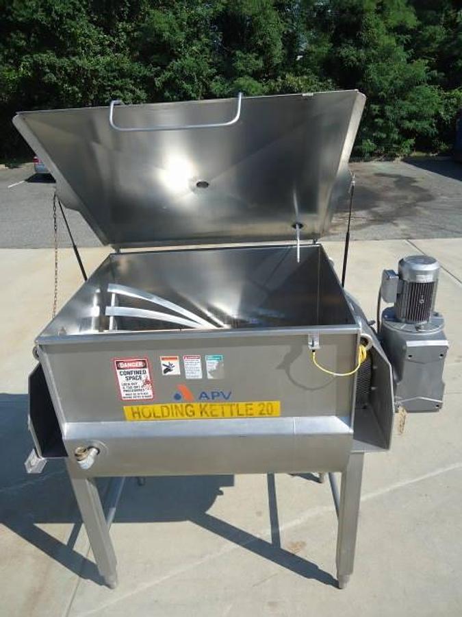 Used 42 Cu.ft. Apv Crepaco Sanitary Horizontal Paddle Blender, 70 Psi Jacket
