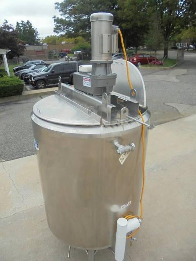 Used 600 Gallon A & B Process Systems Scraper Agitated Jacketed Tank, 316L Stainless, Sanitary