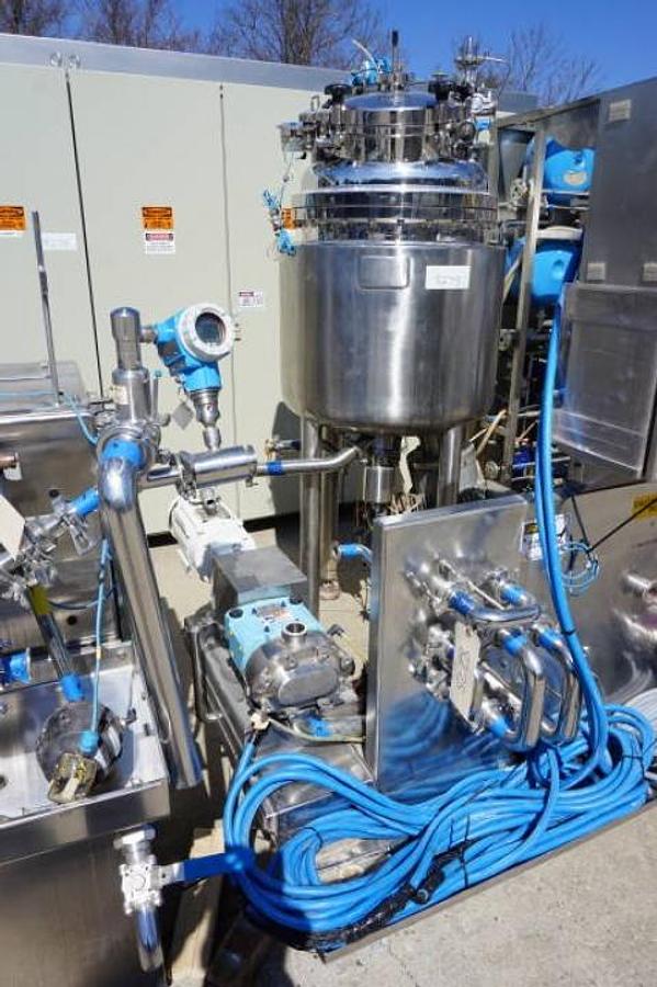Used Krieger/Dyno-Mill Blending & Pulverizing Skid For Cosmetic Preparations