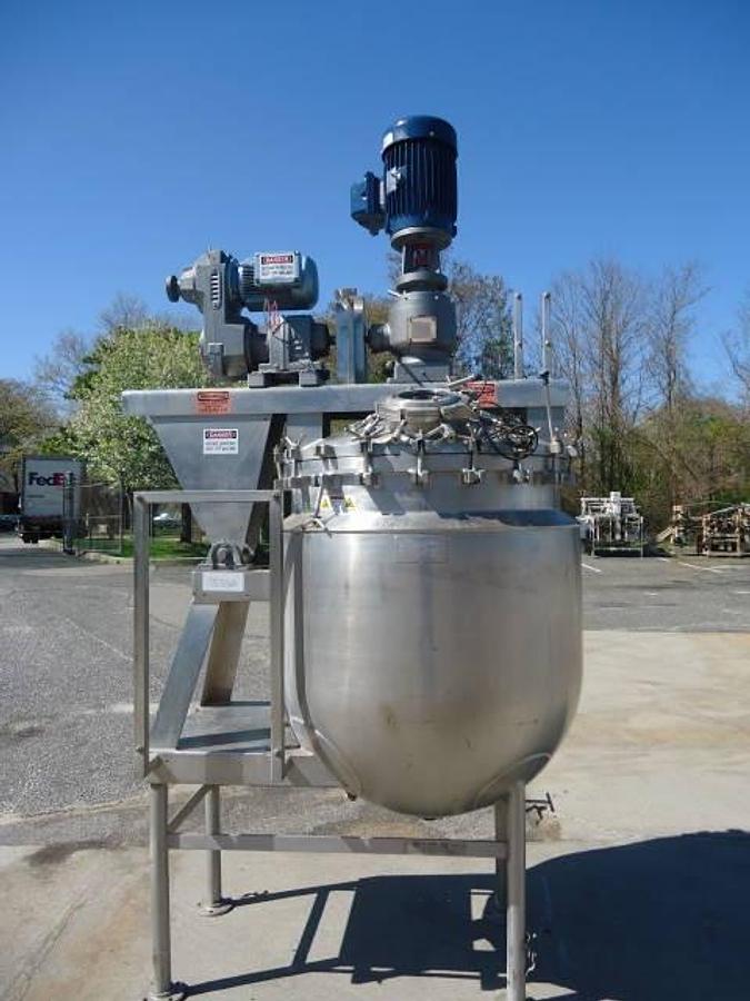 Used 150 Gallon Gifford Wood “Agi-Mixer” Triple Motion Kettle, 316 Stainless Steel