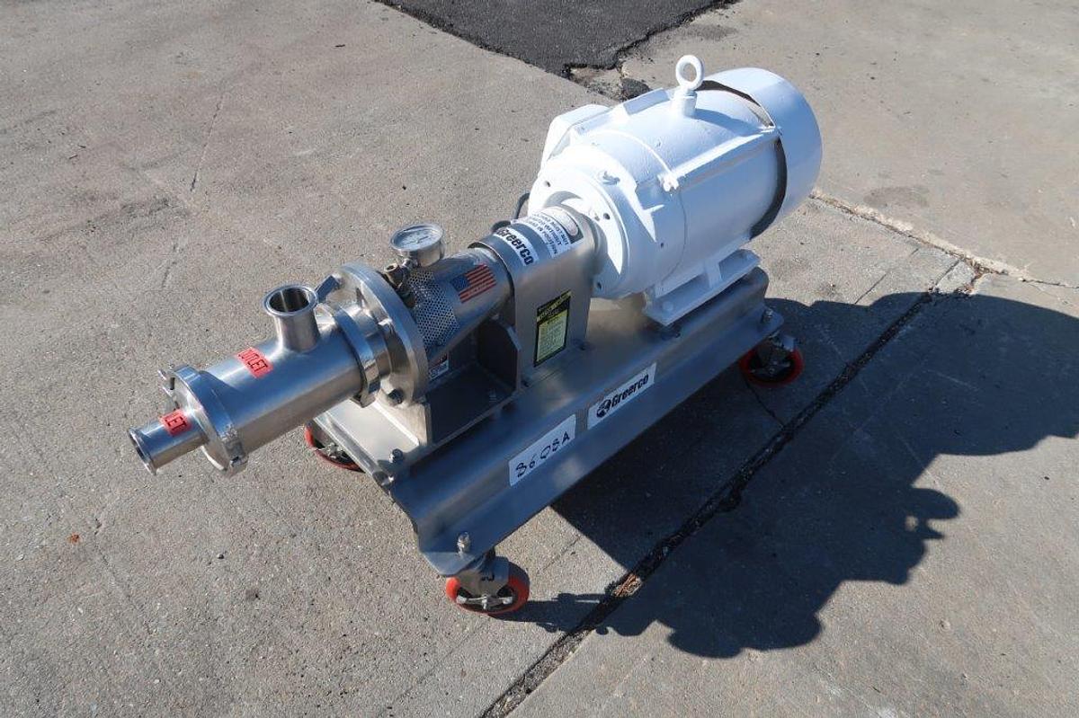 Used Greerco 4 In. Sanitary Pipeline Homogenizing Mixer, Portable