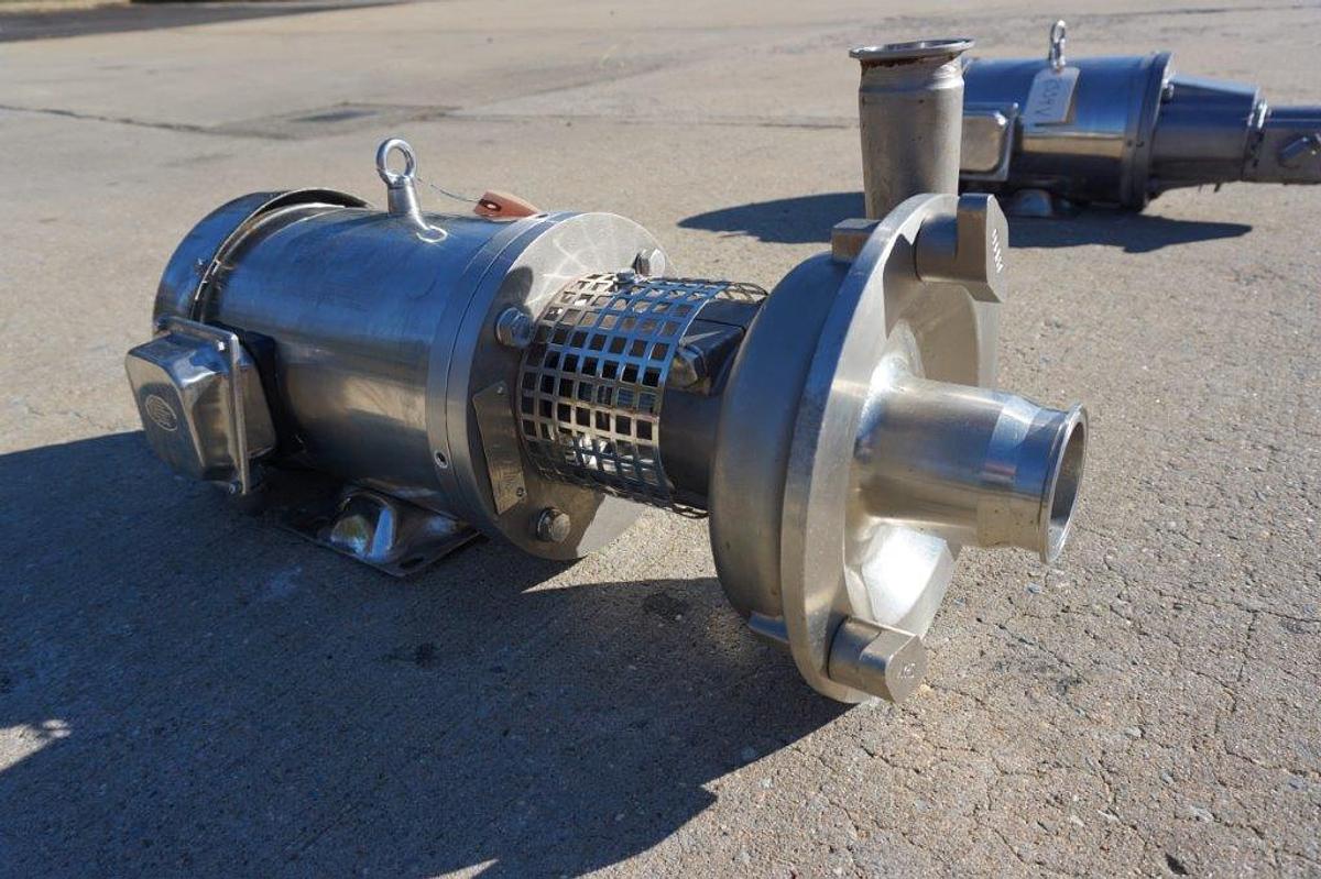 Used Ampco 3 In. X 2 In. Stainless Steel Centrifugal Pump, 5 HP
