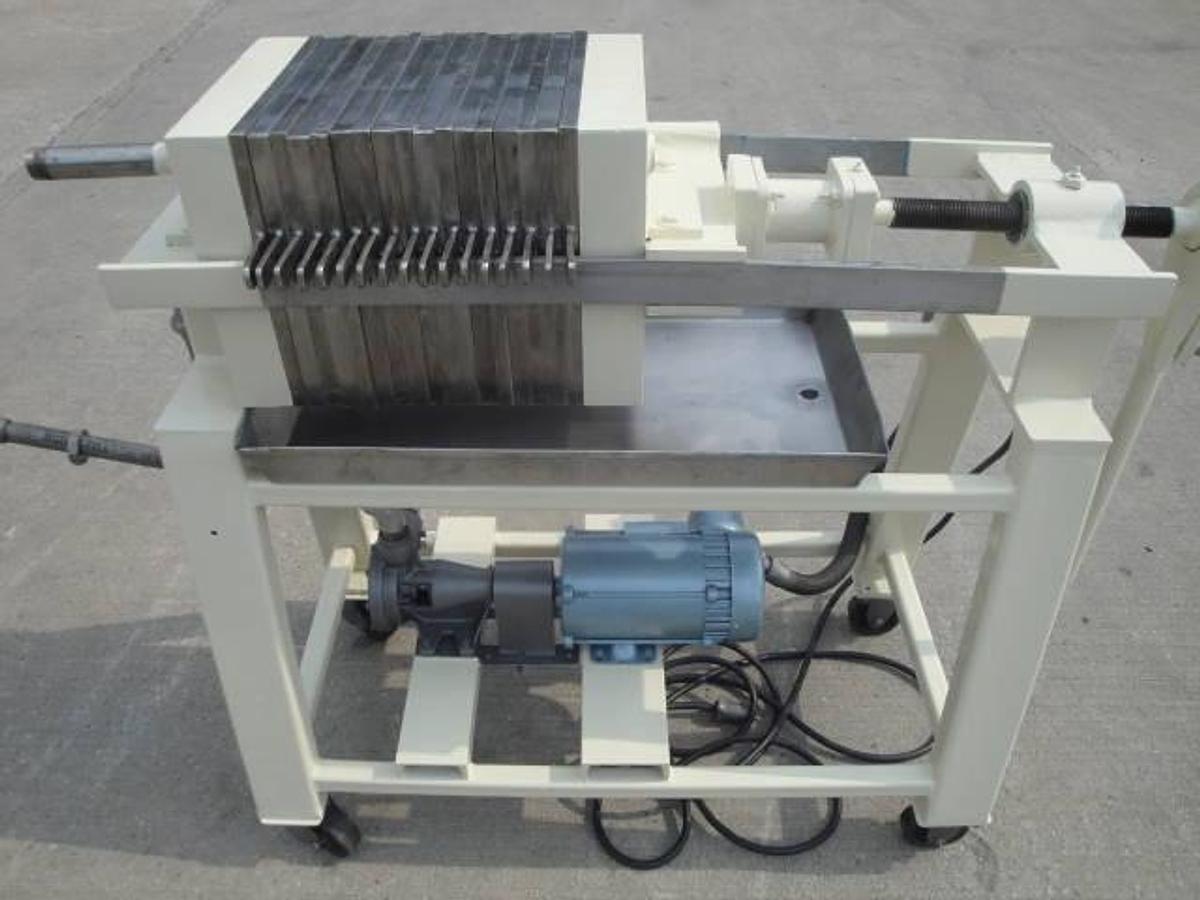 Used STAR 12″ X 12″” SS FILTER PRESS, 18 Disc