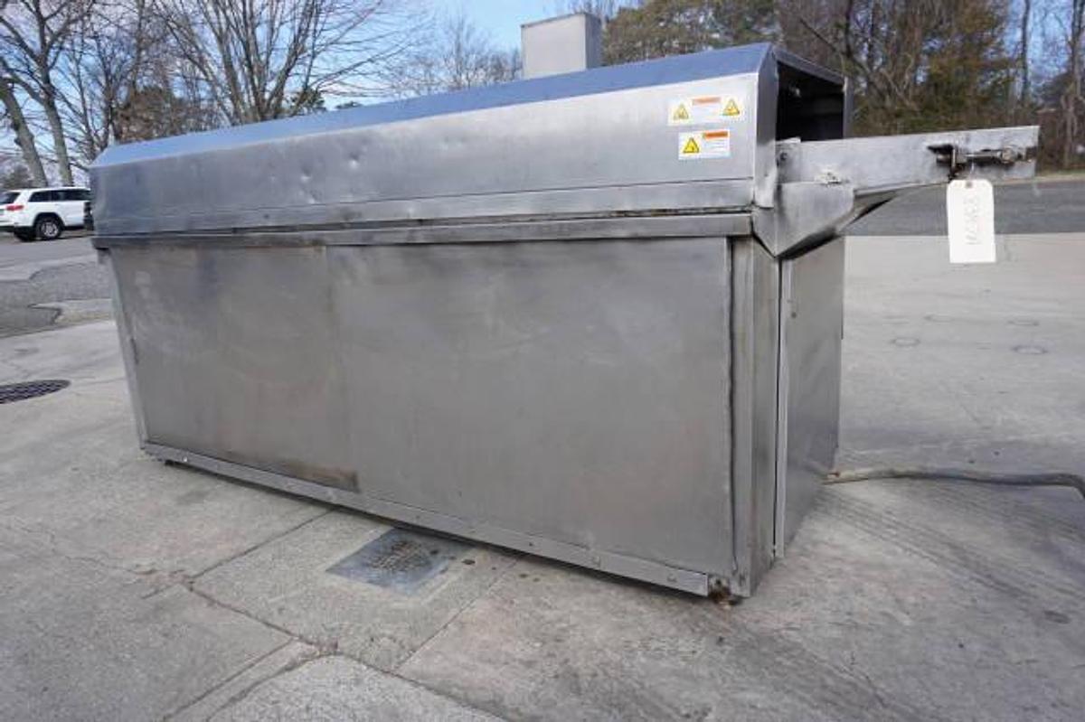 Used Pitco 600 Continuous Gas Fired Fryer With Hold Down Belt