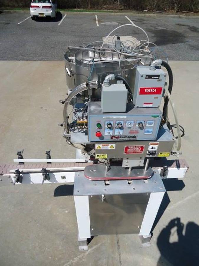 Used Kaps-All Model “B” Automatic “Snap Cap”/lidding Machine