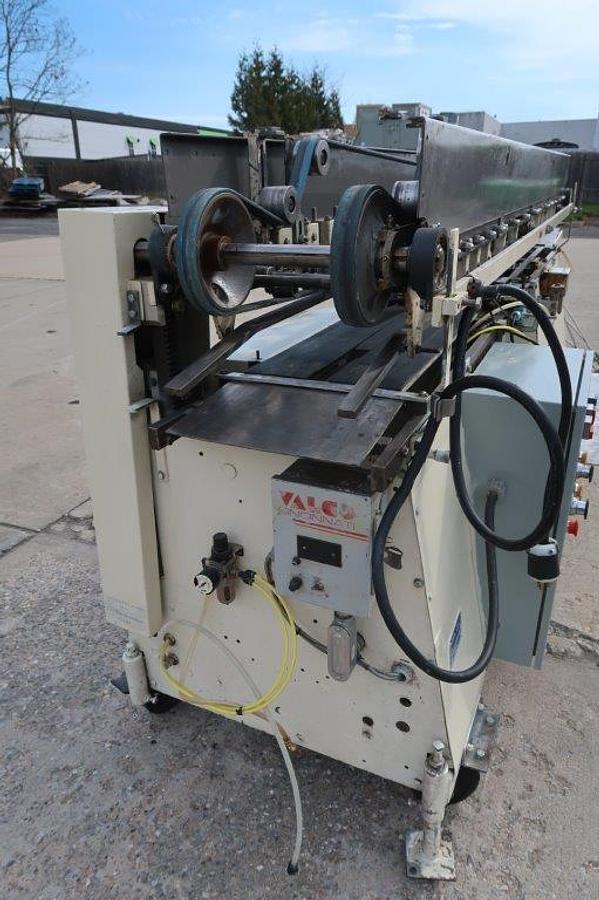 Used Mateer Burt Roll-Through 704D Horizontal Can Labeling Machine