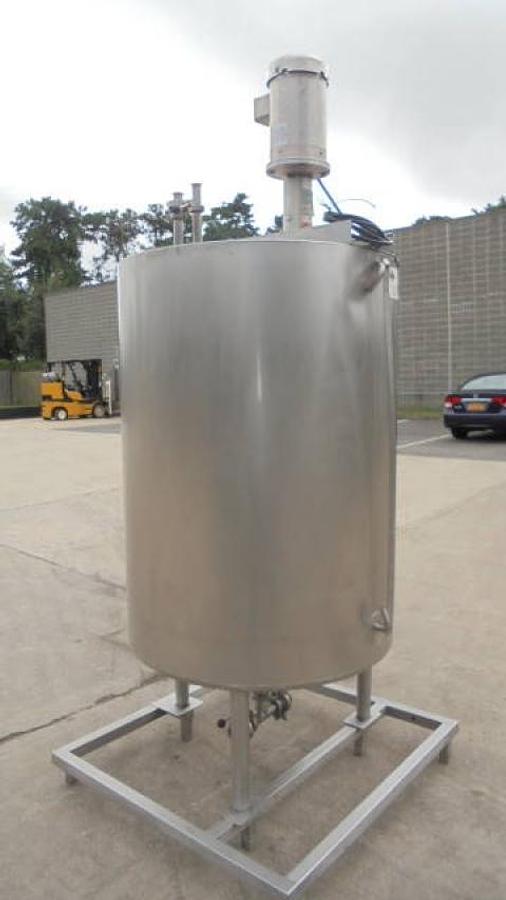 Used 233 Gallon Viatec Jacketed Mix Tank, Admix Propeller, 180 psi jacket