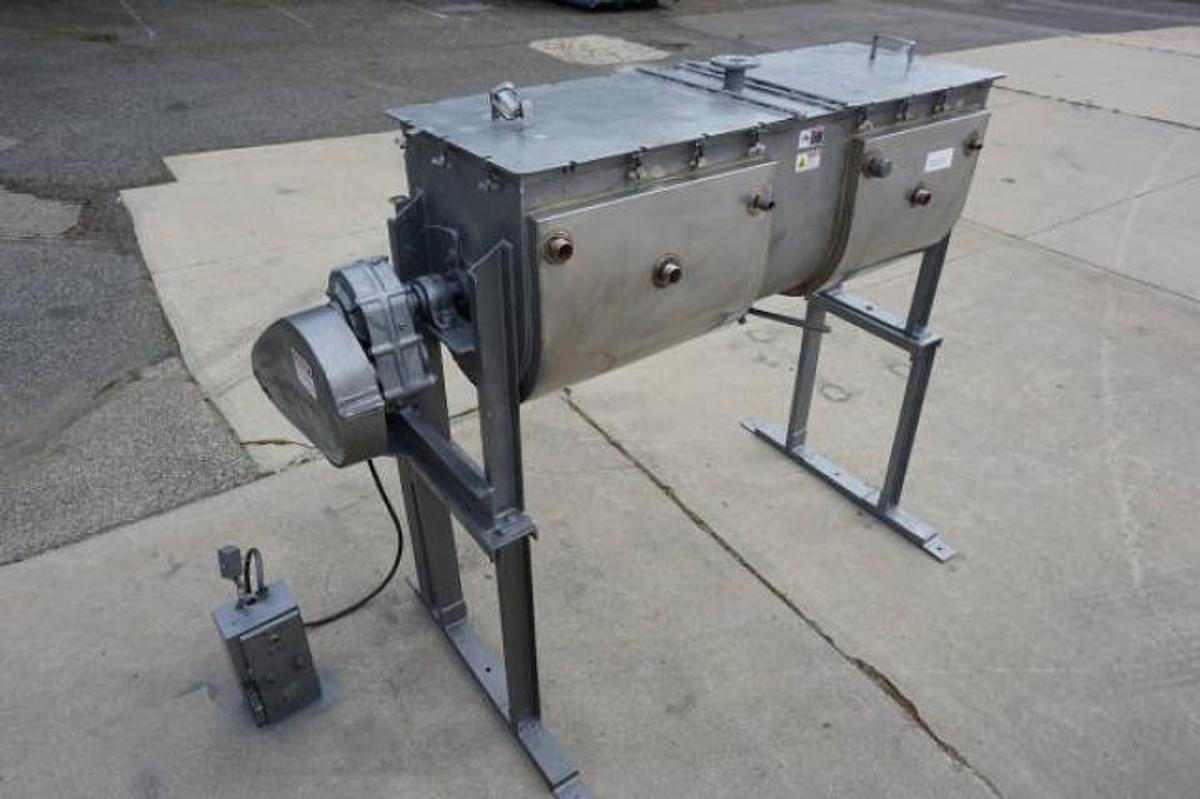 Used 20 Cu. Ft. Patterson Kelley Stainless Jacketed Double Ribbon Blender