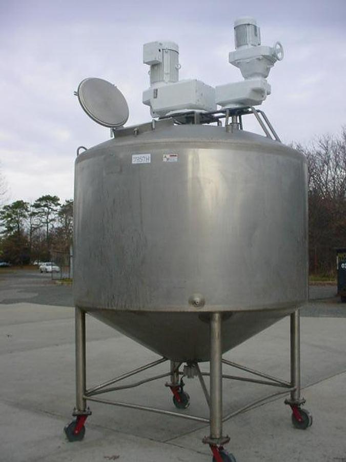 Used 1,000 Gallon Walker Dual Action Jacketed Scraper Processor/Kettle, 316l Stainless