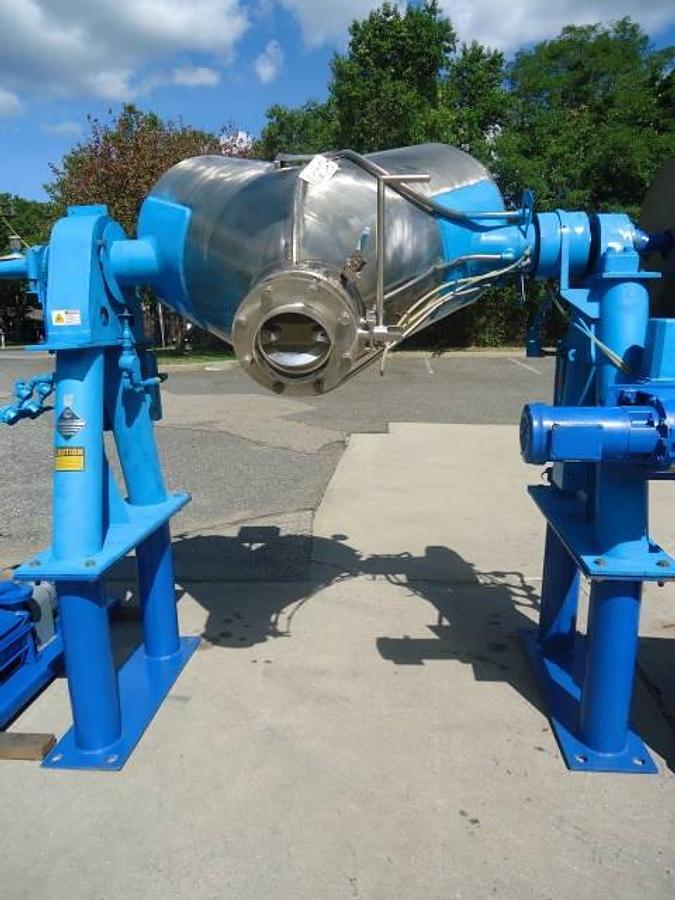Used 10 cu. ft. Patterson Kelley Stainless Vacuum Blender/Dryer,125 lb./CF max density