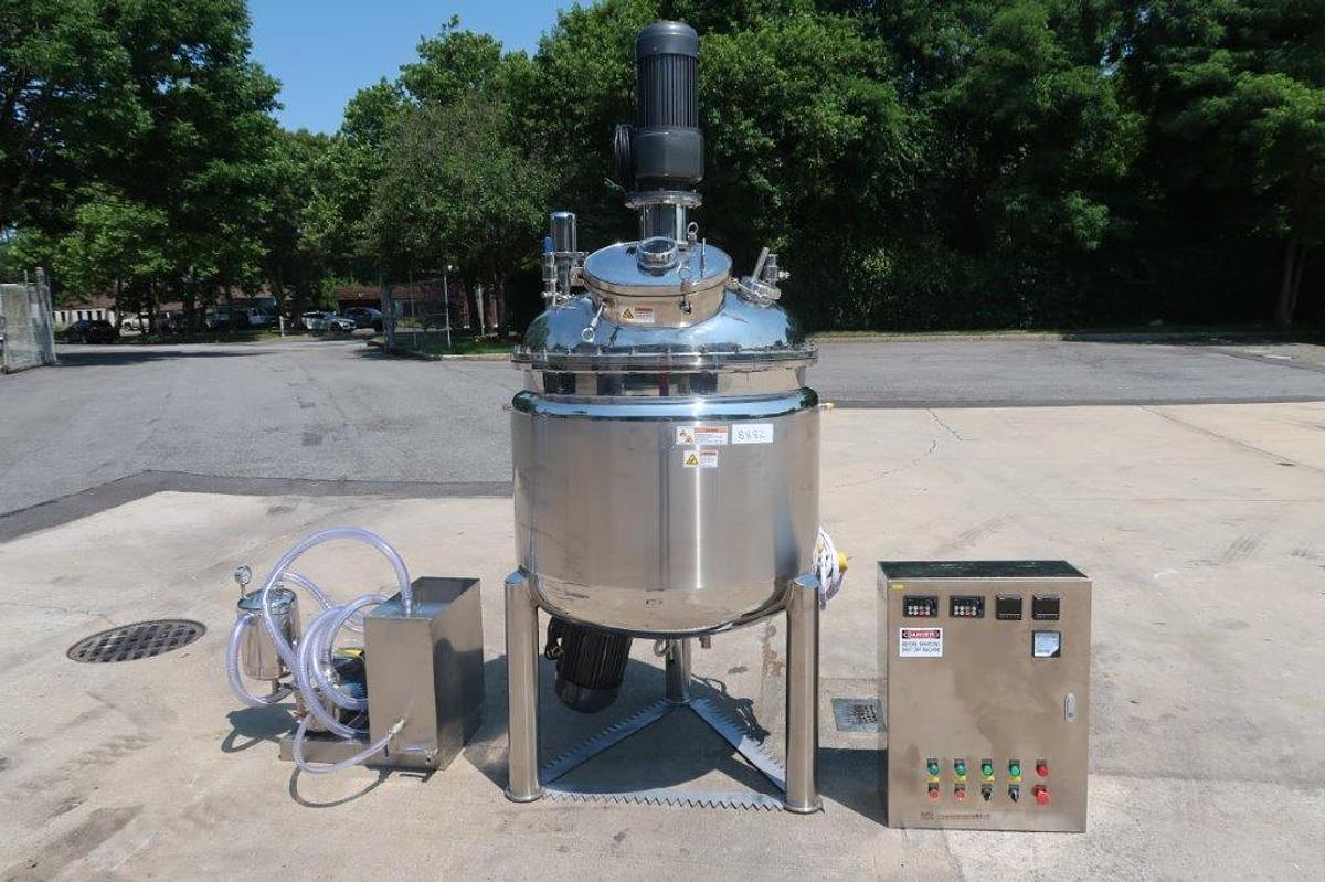 Used 125 Gallon SS Electric Jacketed Emulsifying Vacuum Kettle, Mfd. 2024