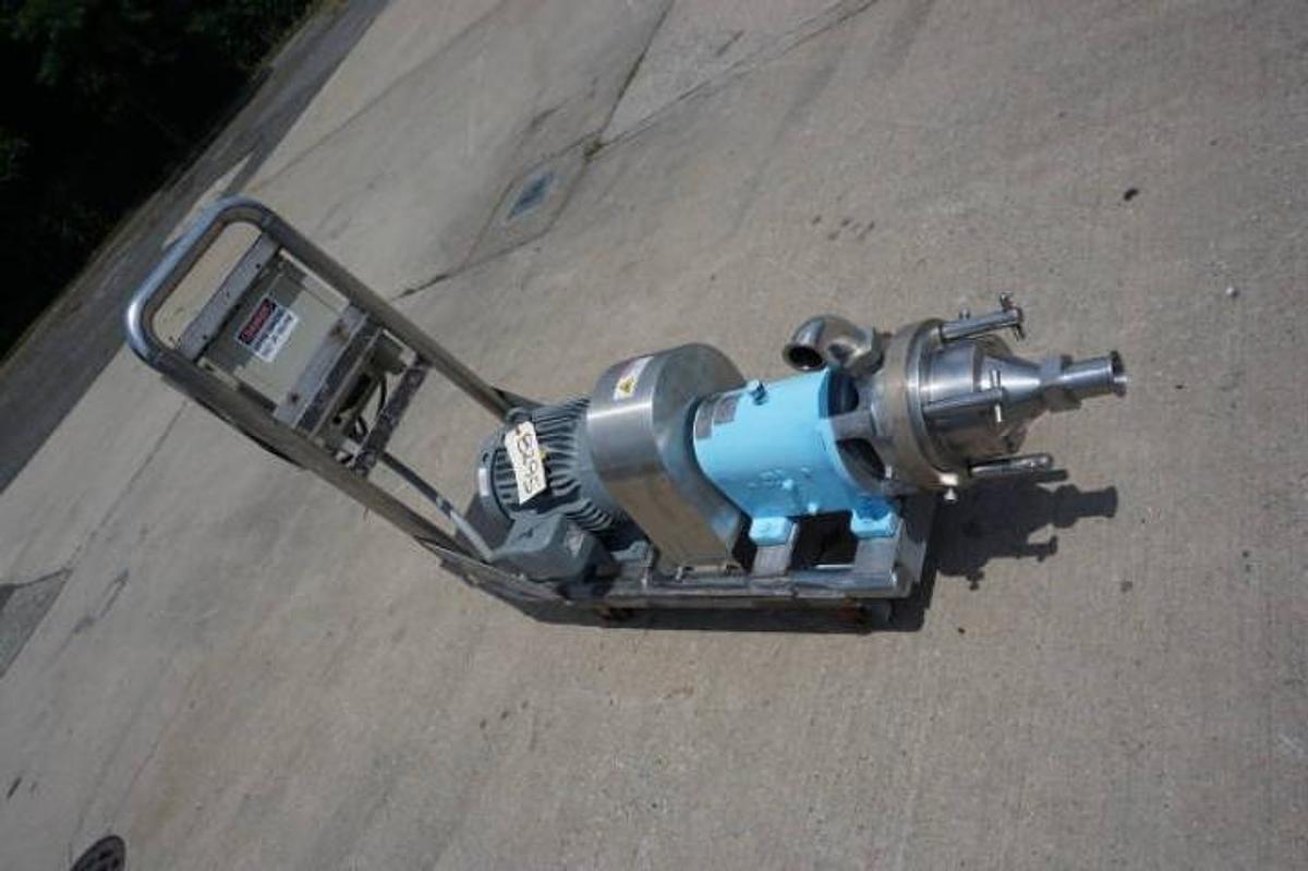 Used Waukesha MS Inline Stainless Steel Horizontal Colloid Mill, 15 HP