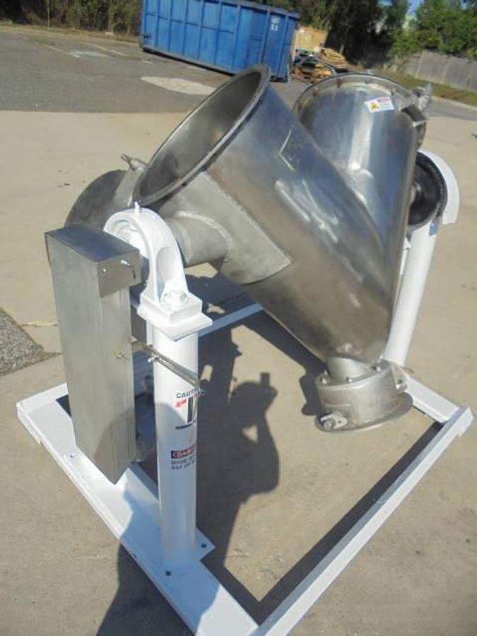 Used 5 Cu.Ft. Expert Hass Twin Shell “V”” Blender With Intensifier Bar”