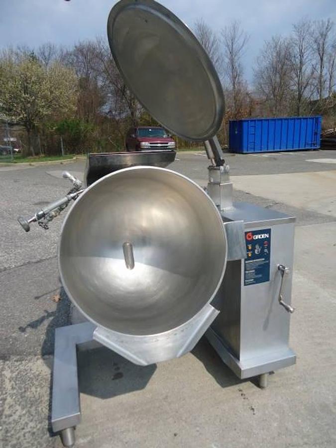 Used 40 Gallon Groen Stainless Steel Self-Contained Gas-Fired Kettle
