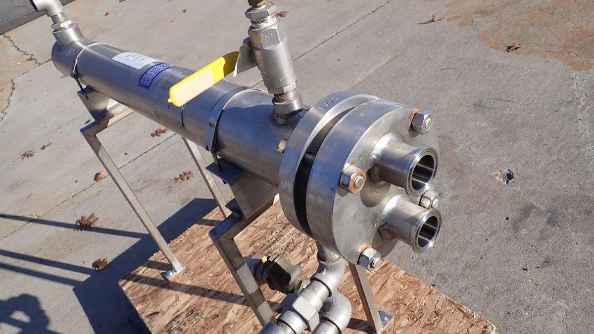 Used Enerquip Pilot Plant Shell and Tube Heat Exchanger, SS