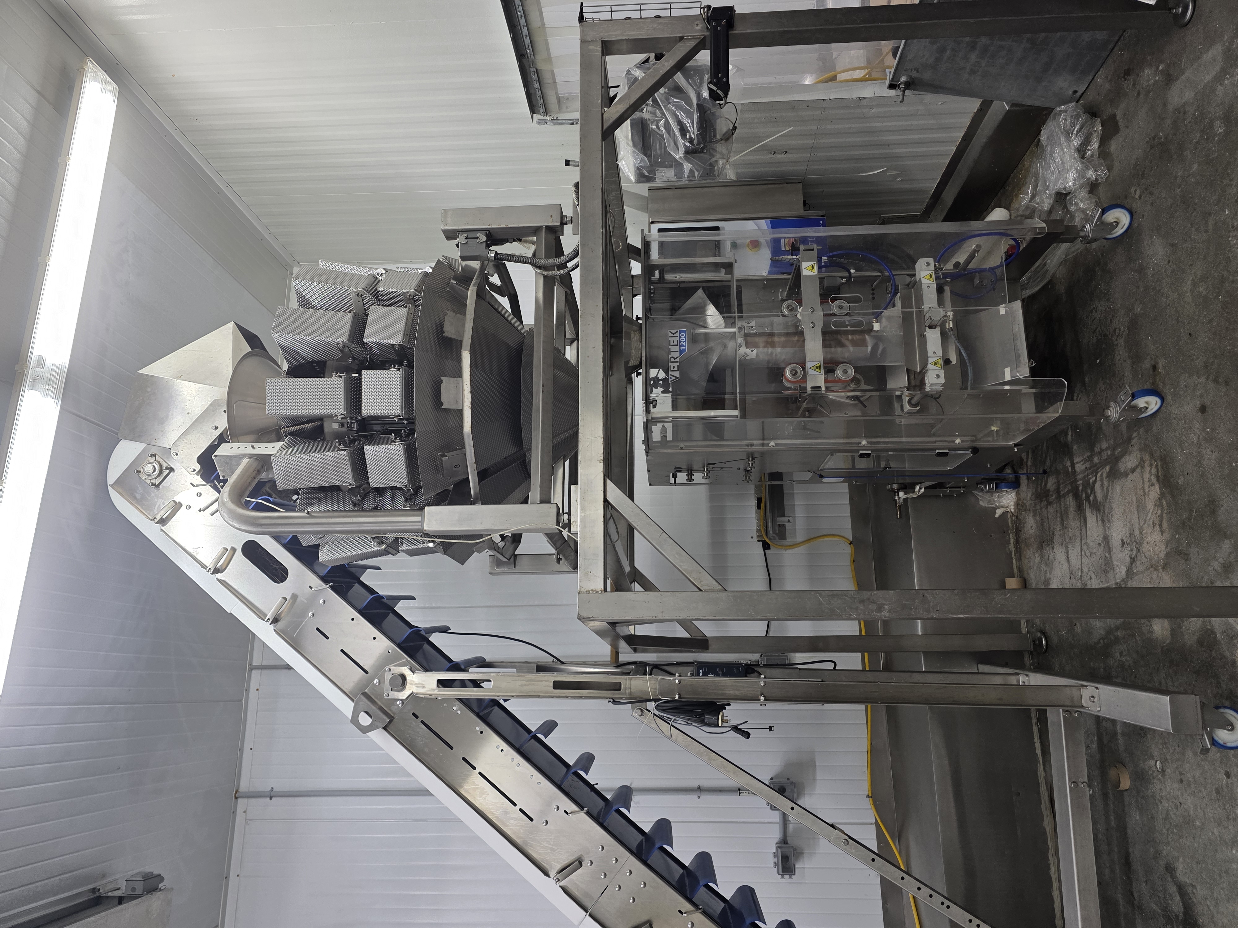 Used WeighPack Systems “Primo Combi” Volumetric 14 Bucket Multi-Head Scale, Filler/Bagger