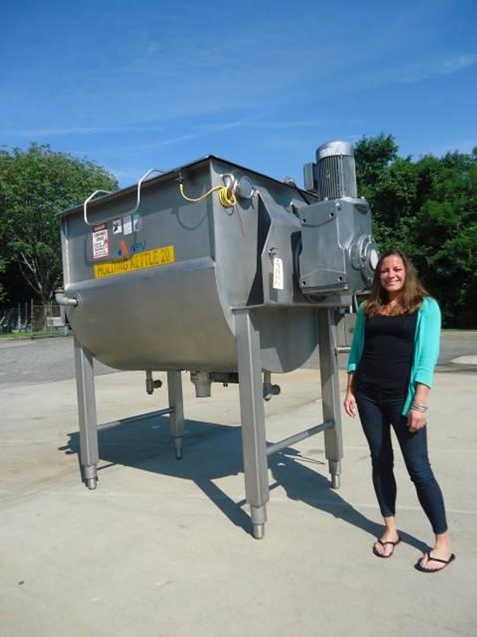 Used 42 Cu.ft. Apv Crepaco Sanitary Horizontal Paddle Blender, 70 Psi Jacket