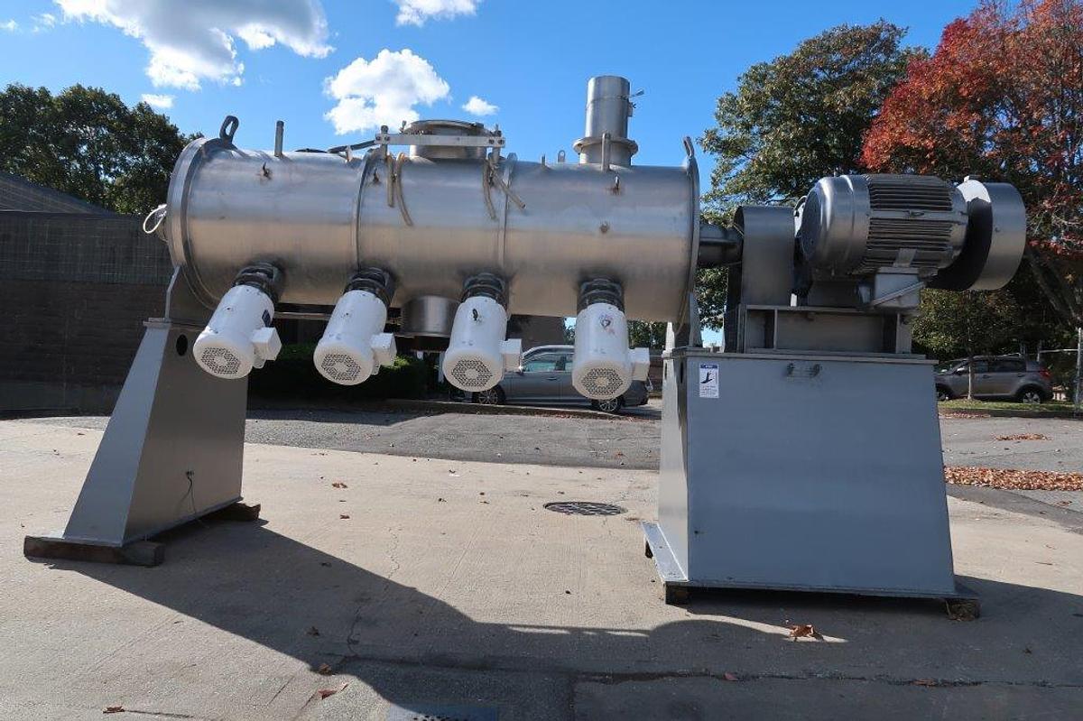 Used Littleford FKM-1200 SS Plow Mixer, 4 Choppers