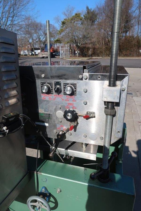 Used Domino Ink Jet Printer, Mounted on Bottomless Conveyor/Gap Transporter